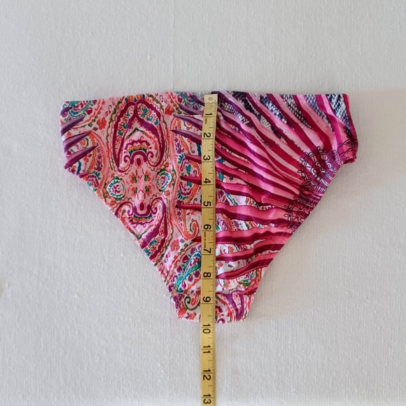 Venus Tropical Floral & Snake Skin Print Bikini Bottom, size 4 - Picture 7 of 9